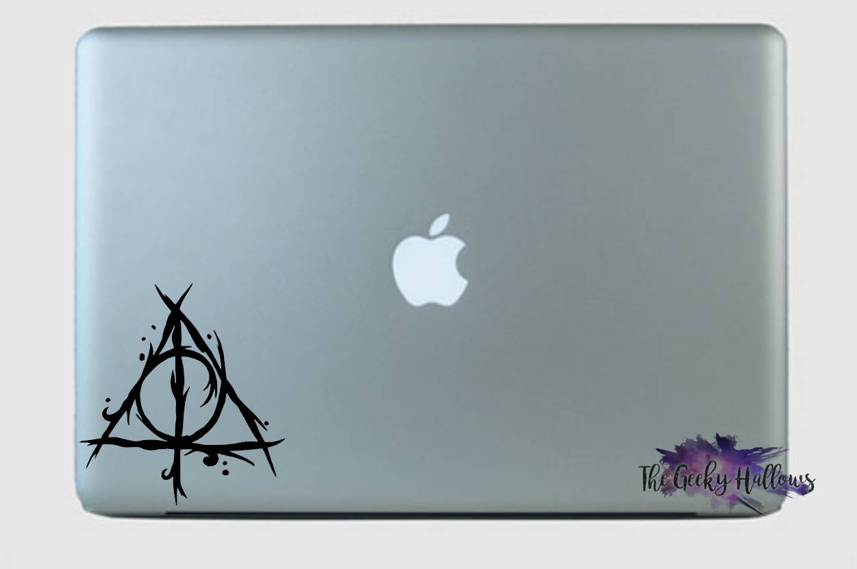 Buy 1 Get 1 FREE Harry Potter Deathly Hallows Vinyl Car Window Laptop Decal